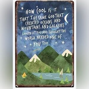 Inspirational Quotes,3 x 5,Mountain and Lake Wall Art